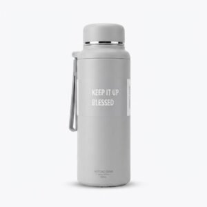 Premium Insulated Water Bottle 500ml – Grey