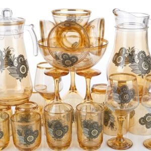 Luxury 28-Pcs Glassware Serving Set