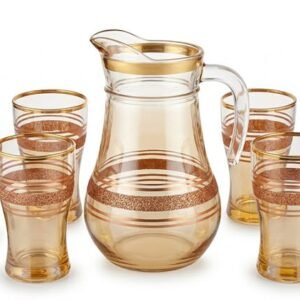 Royal Glass Jug Set (1 Jug + 6 Glasses)