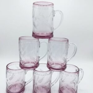 Royal 6-Pcs Glass Juice Mug Set