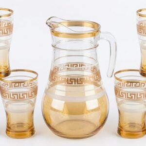 Royal Glass Jug Set (1 Jug + 6 Glasses)