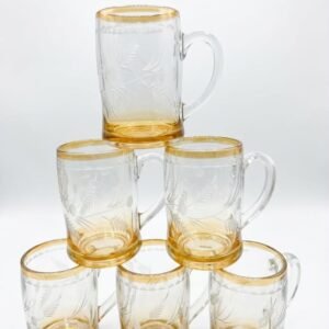 Royal 6-Pcs Glass Juice Mug Set