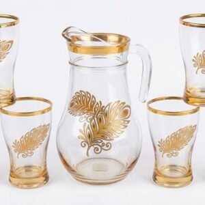 Royal Glass Jug Set (1 Jug + 6 Glasses)