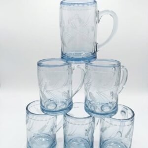 Royal 6-Pcs Glass Juice Mug Set